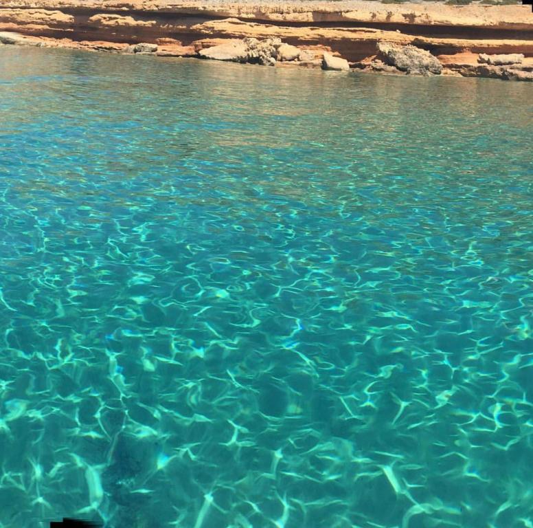 Turquoise water at a beach on Kasos
